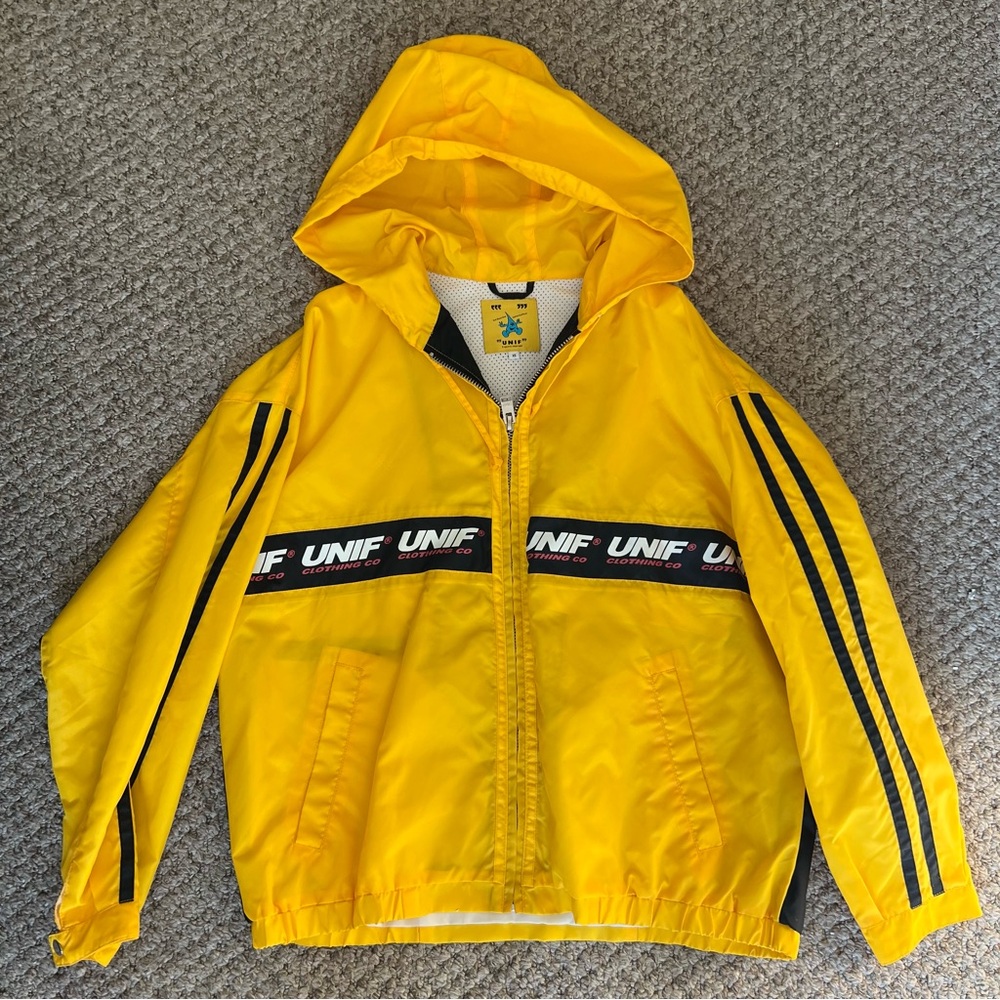 UNIF Yellow Hooded Jacket - Picture 4 of 5